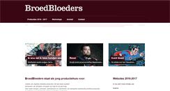 Desktop Screenshot of broedbloeders.be