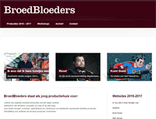 Tablet Screenshot of broedbloeders.be